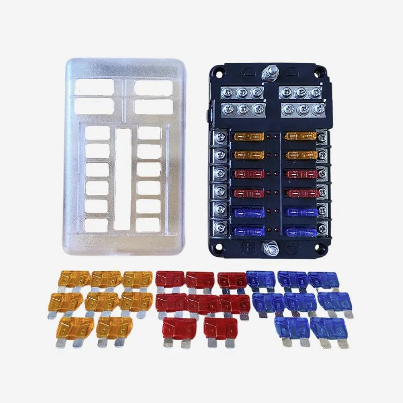 Boîte à fusibles à 12 voies